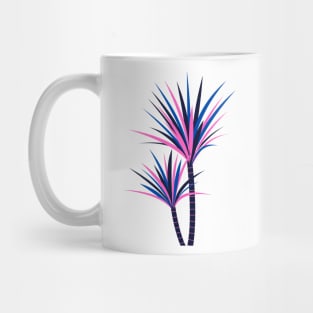 PINK BLUE PURPLE LEAF DESIGN Mug